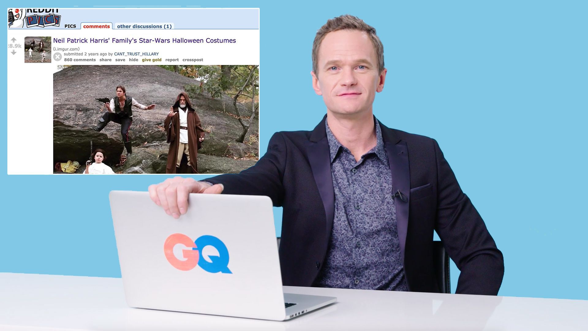 Watch Neil Patrick Harris Goes Undercover on Reddit, Twitter, and YouTube Actually Me GQ
