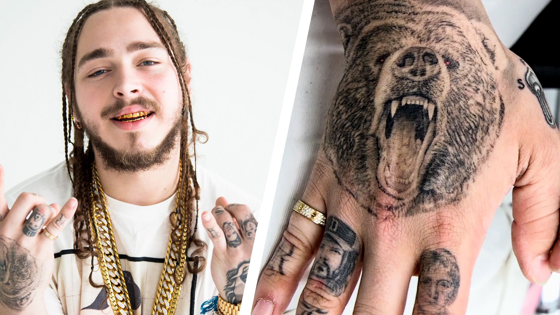 Watch Post Malone's Tattoo Obsession Was Inspired By... Justin Bieber? |  Tattoo Tour | GQ