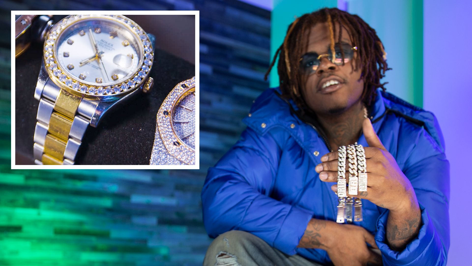 Watch Gunna Shows Off His Insane Jewelry Collection | On The Rocks | GQ