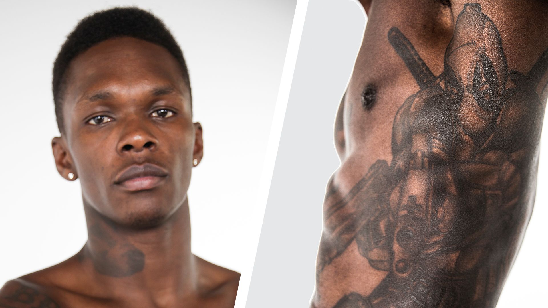 Watch UFC Fighter Israel Adesanya Shows Off His Ink