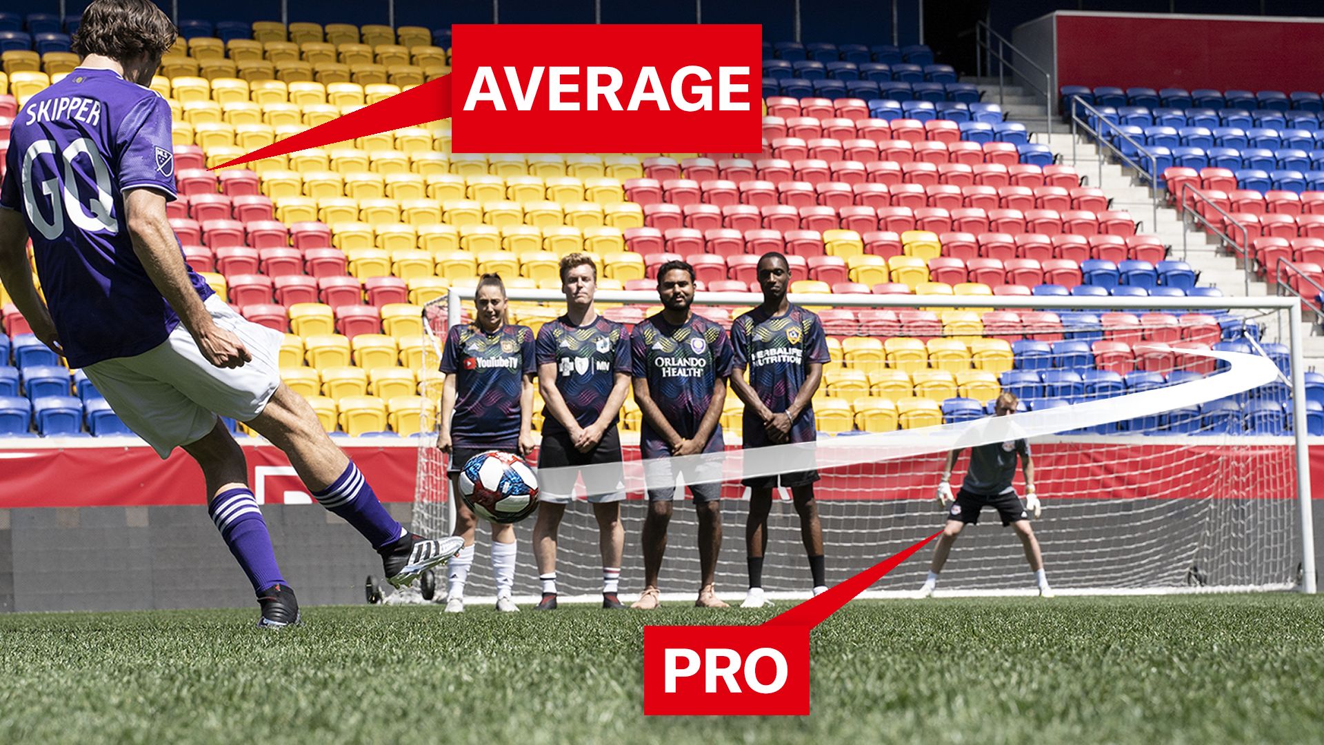 Watch Can An Average Guy Score A Free Kick On A Professional Goalkeeper Above Average Joe Gq