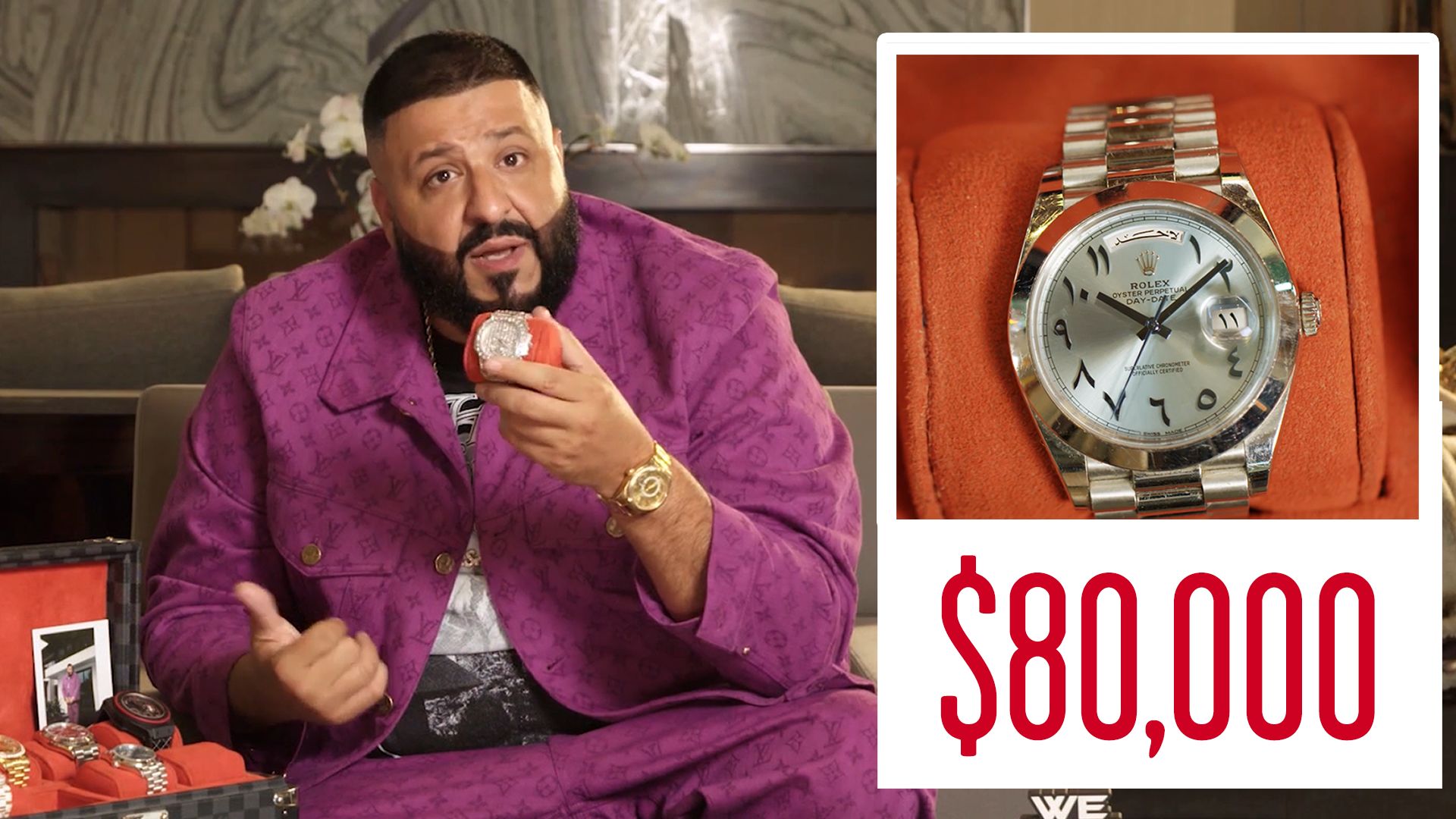 vindruer skuffe Fantastiske Watch DJ Khaled Shows Off His Insane Jewelry Collection | On The Rocks | GQ