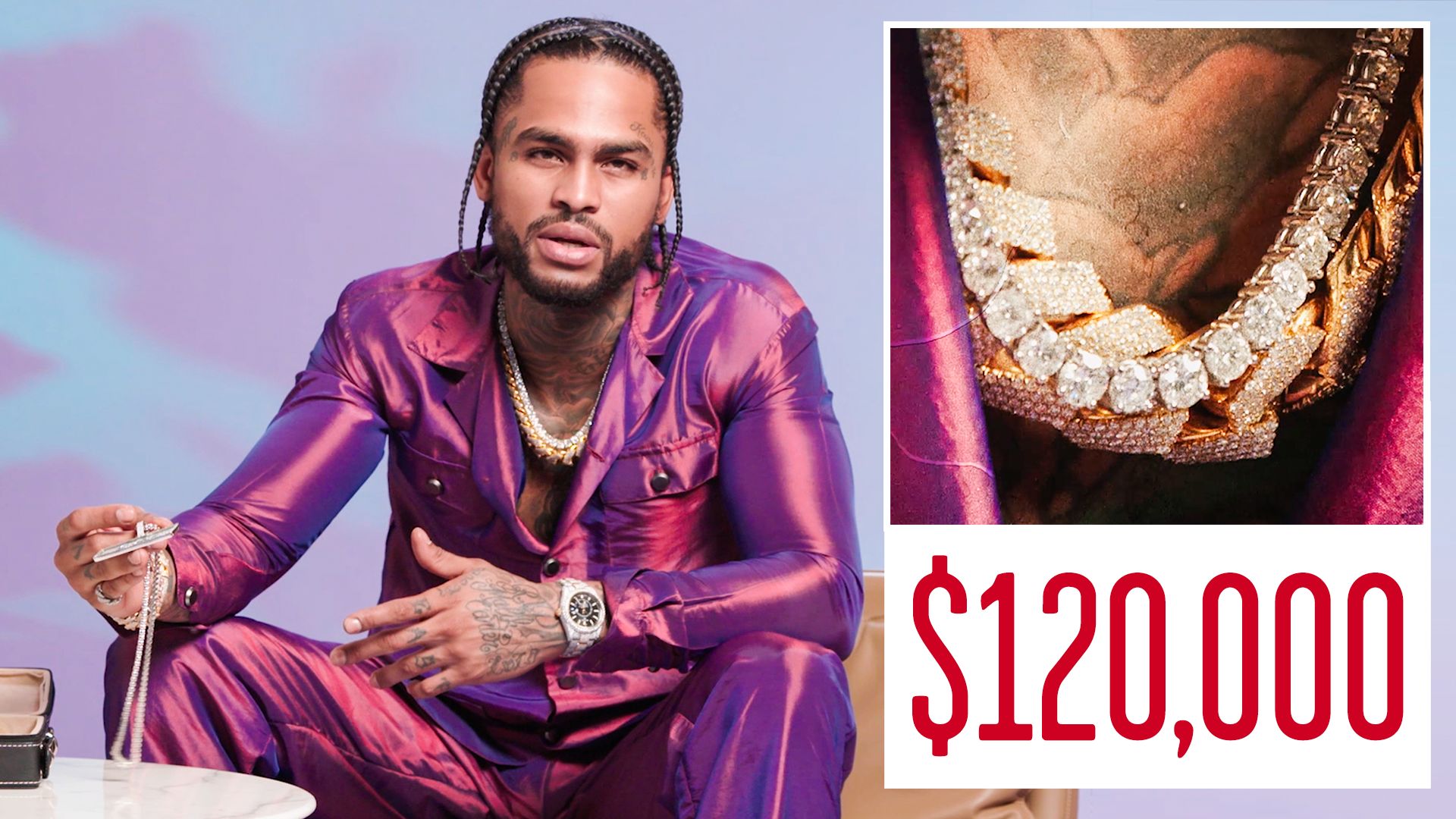 gq on the rocks dave east shows off his insane jewelry collection