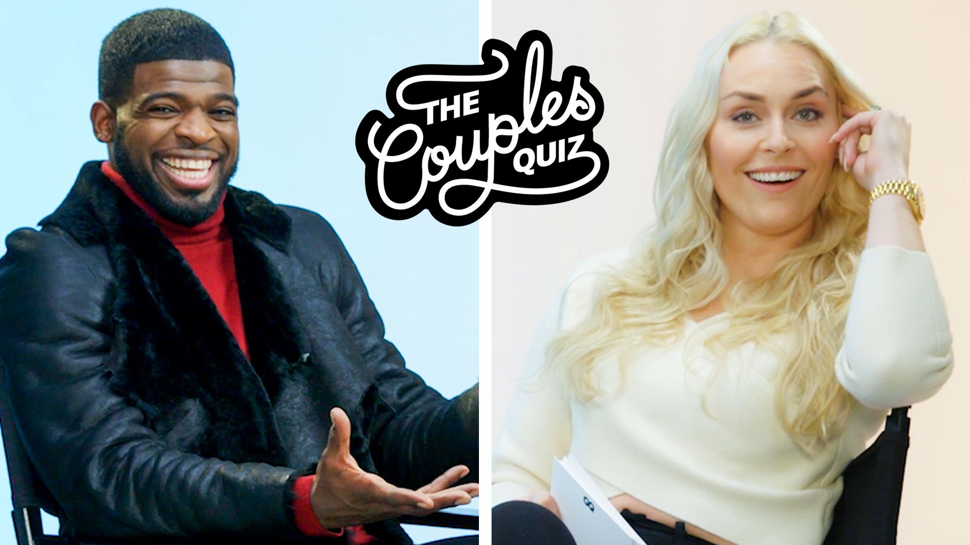 Watch P.K. Subban Gets Asked 40 Questions by Lindsey Vonn Couple's