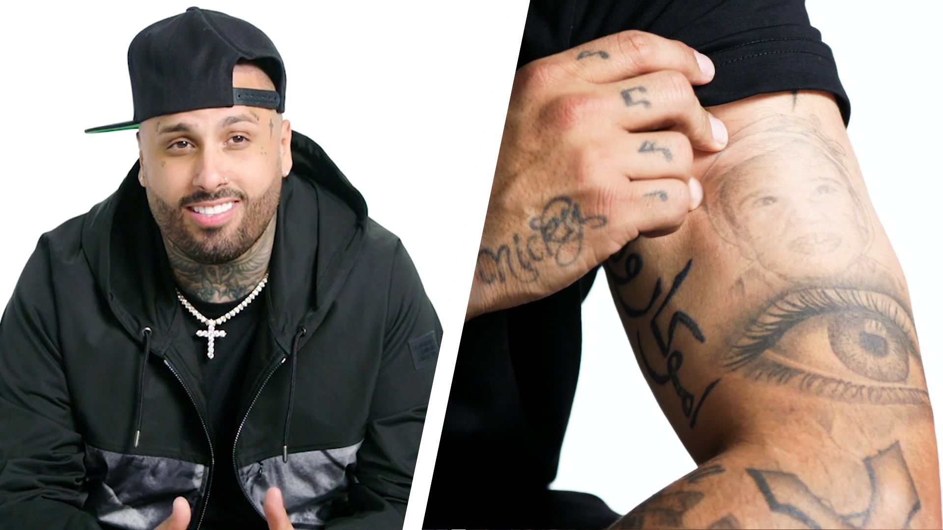 Watch Tattoo Tour Nicky Jam Breaks Down His Tattoos GQ Video CNE