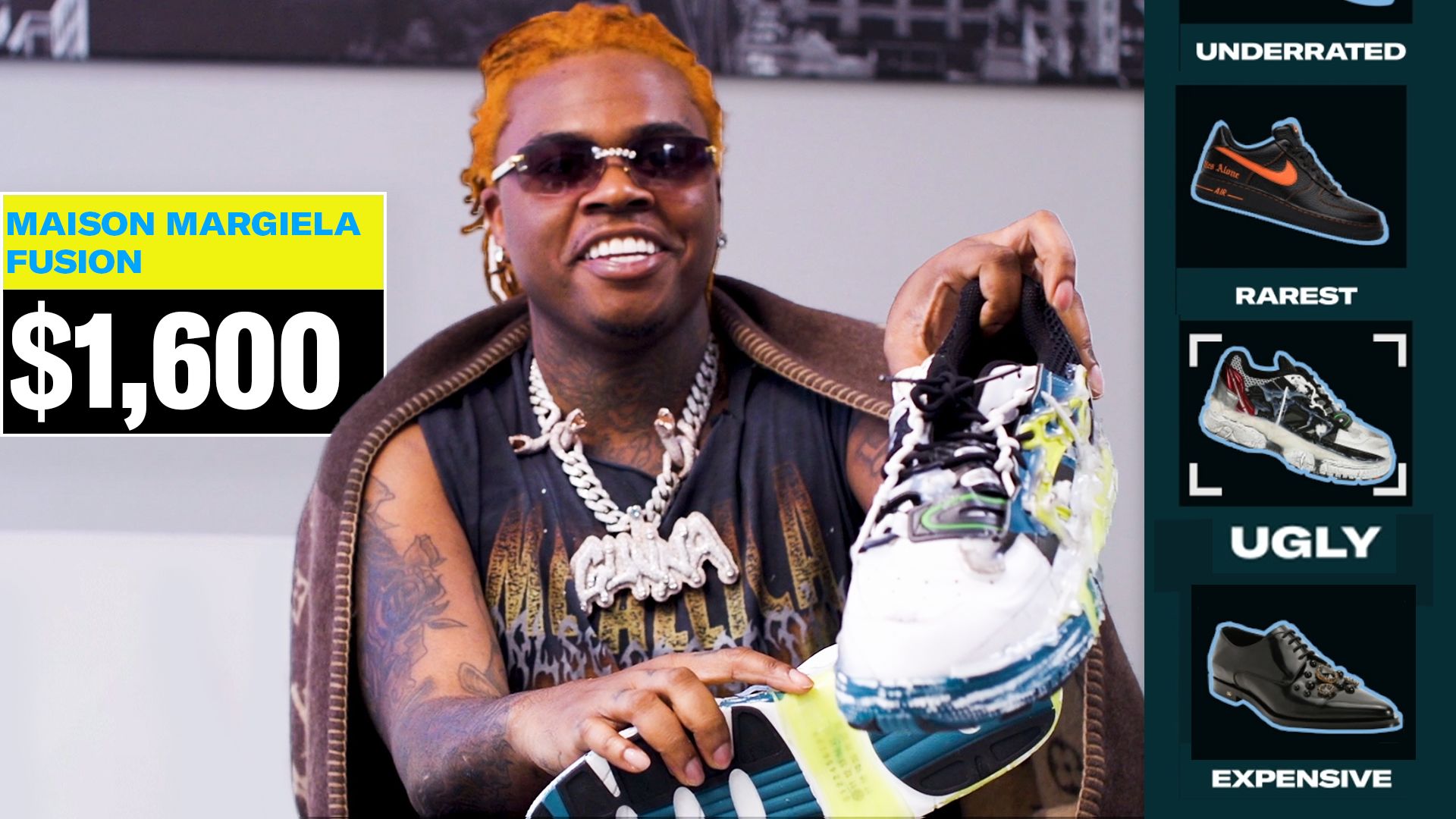 hø Benign krydstogt Watch Gunna Shows Off His Favorite Sneakers, From Most Expensive to Ugliest  | My Life in Sneakers | GQ