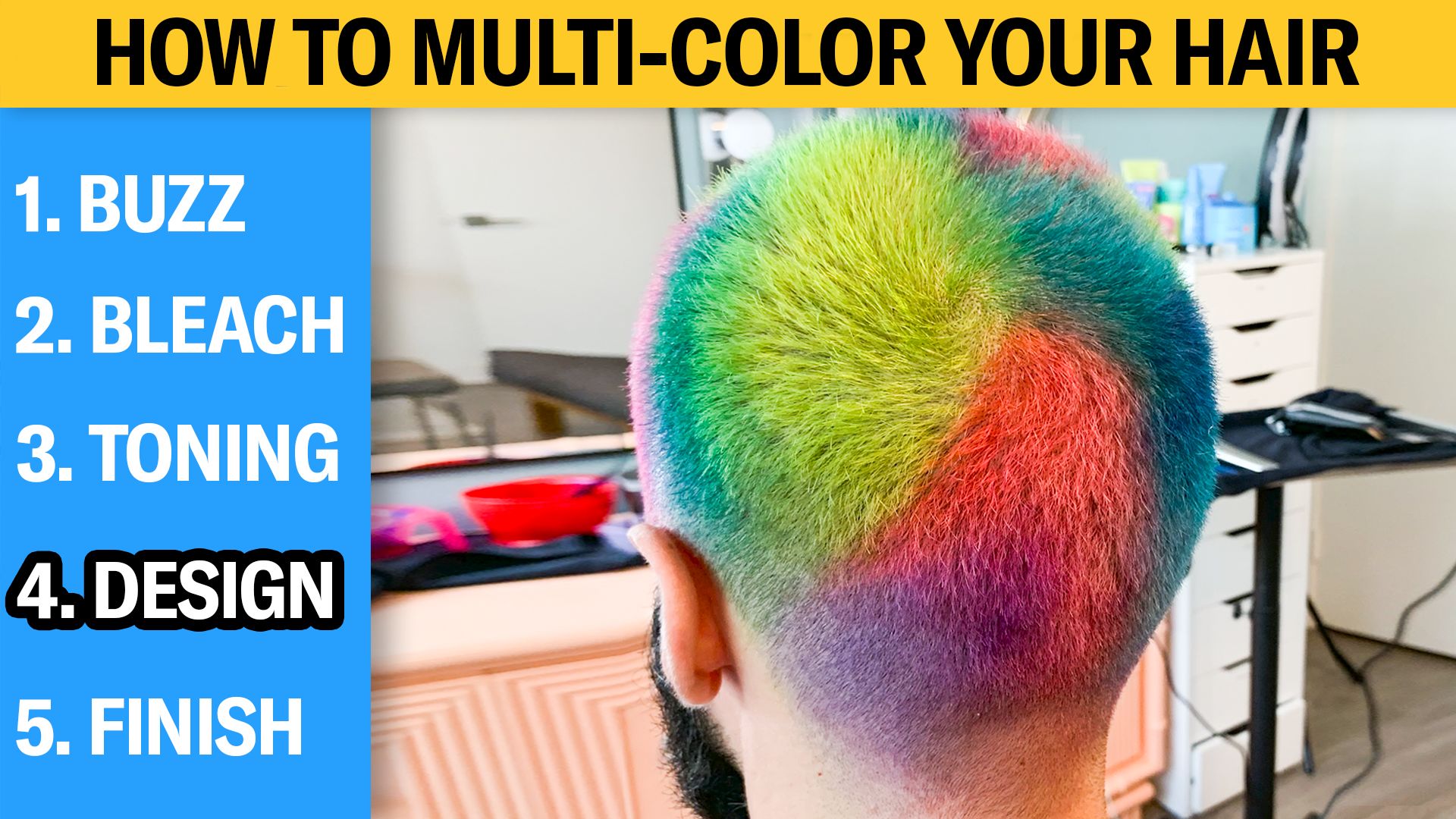 Watch How to Multi-Color Your Hair (5 Step Tutorial) | Grooming | GQ