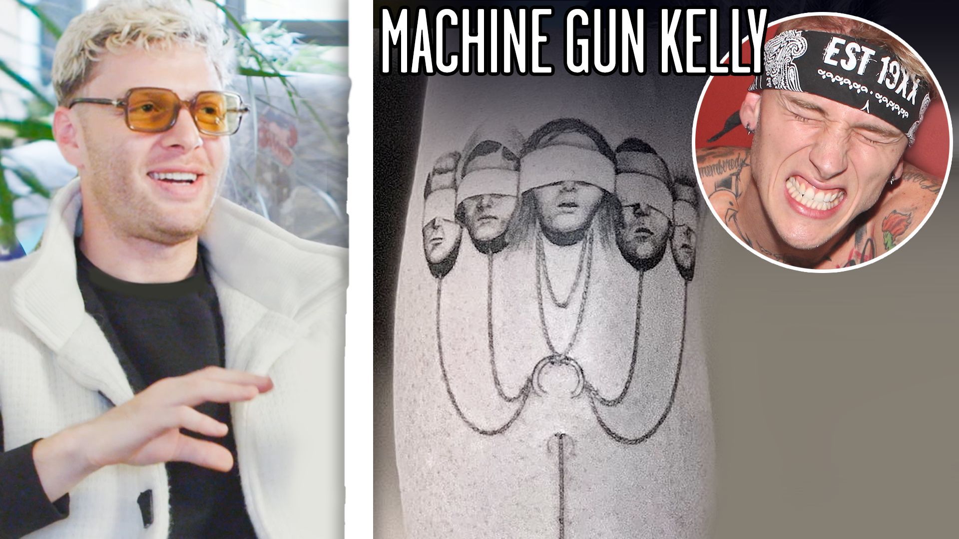 Machine Gun Kelly, Travis Barker show off matching tattoos in new album  announcement
