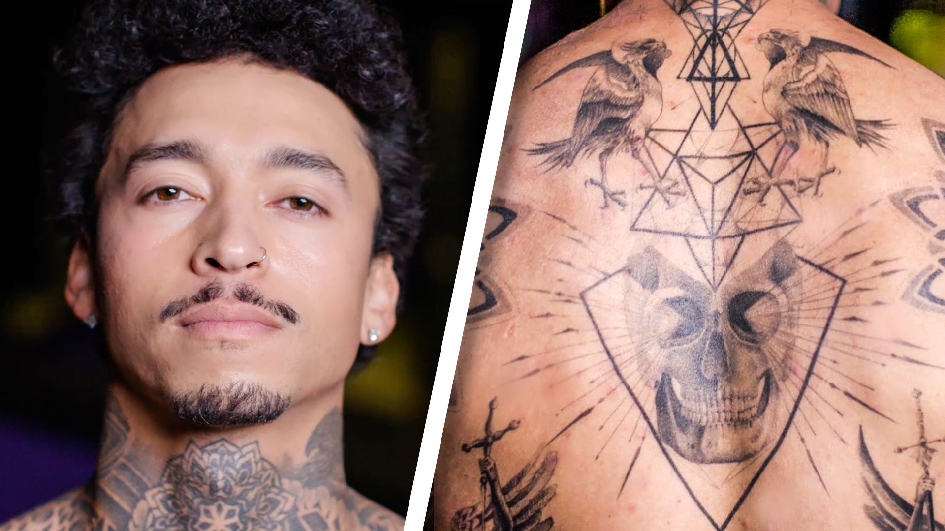 Watch Nyjah Huston Breaks Down His Tattoos | Tattoo Tour | GQ