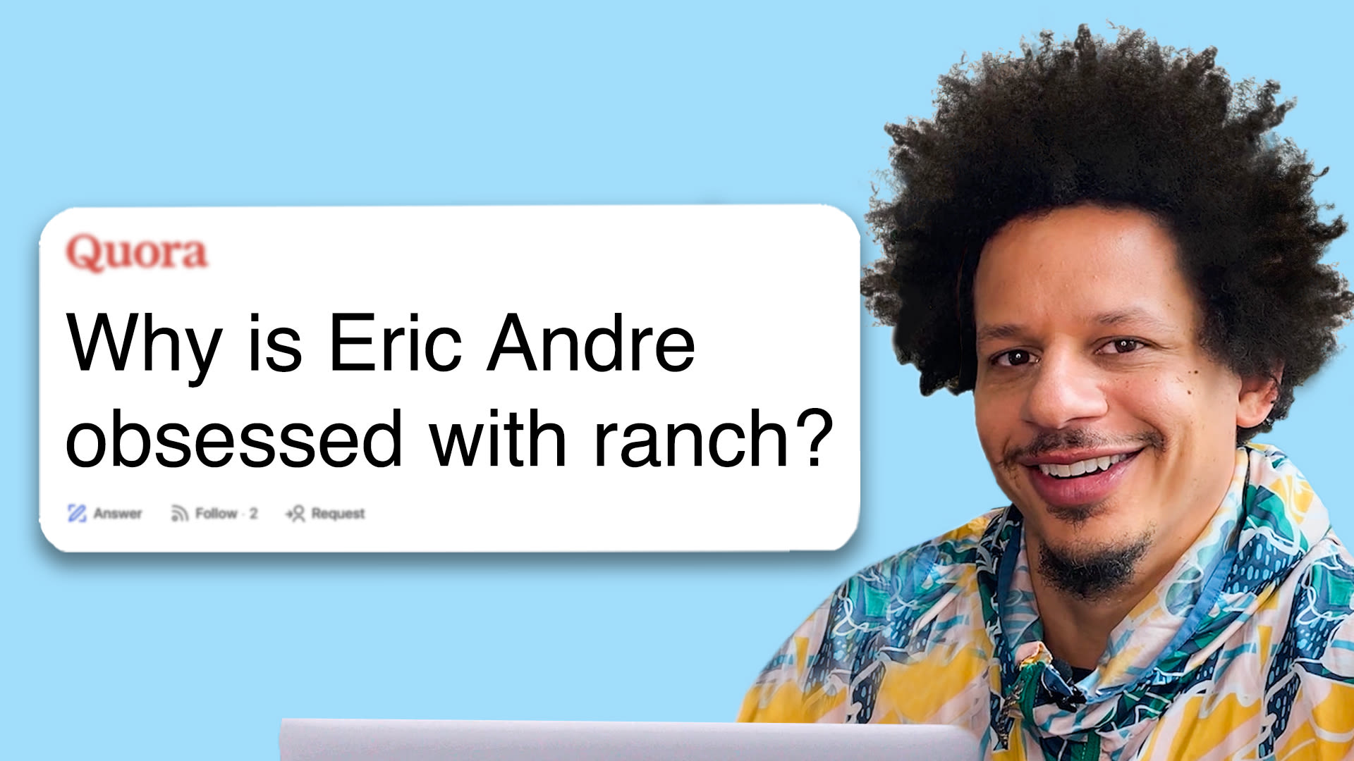 Eric Andre Goes Undercover on Reddit, YouTube and Twitter.