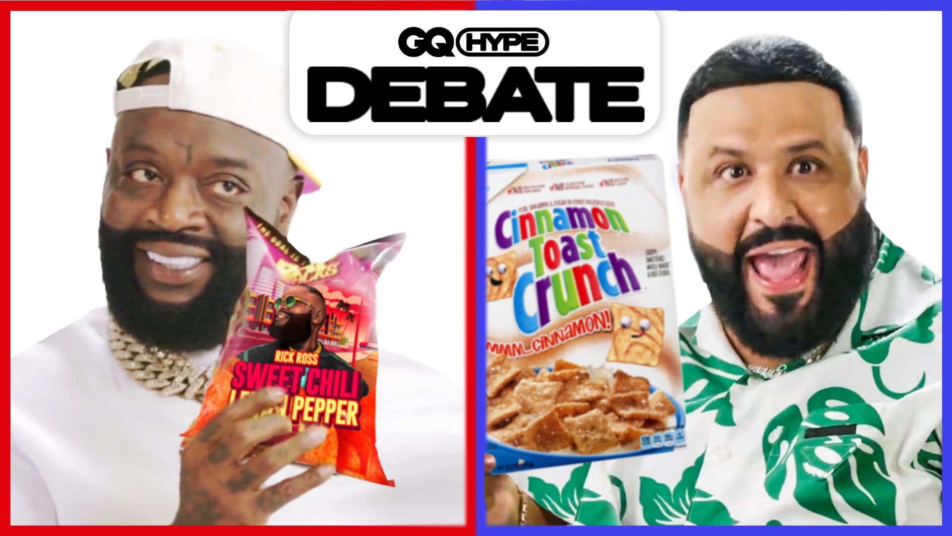 Watch DJ Khaled vs. Rick Ross: What's the Best Snack of All Time?, GQ Hype  Debate, Hype Debate