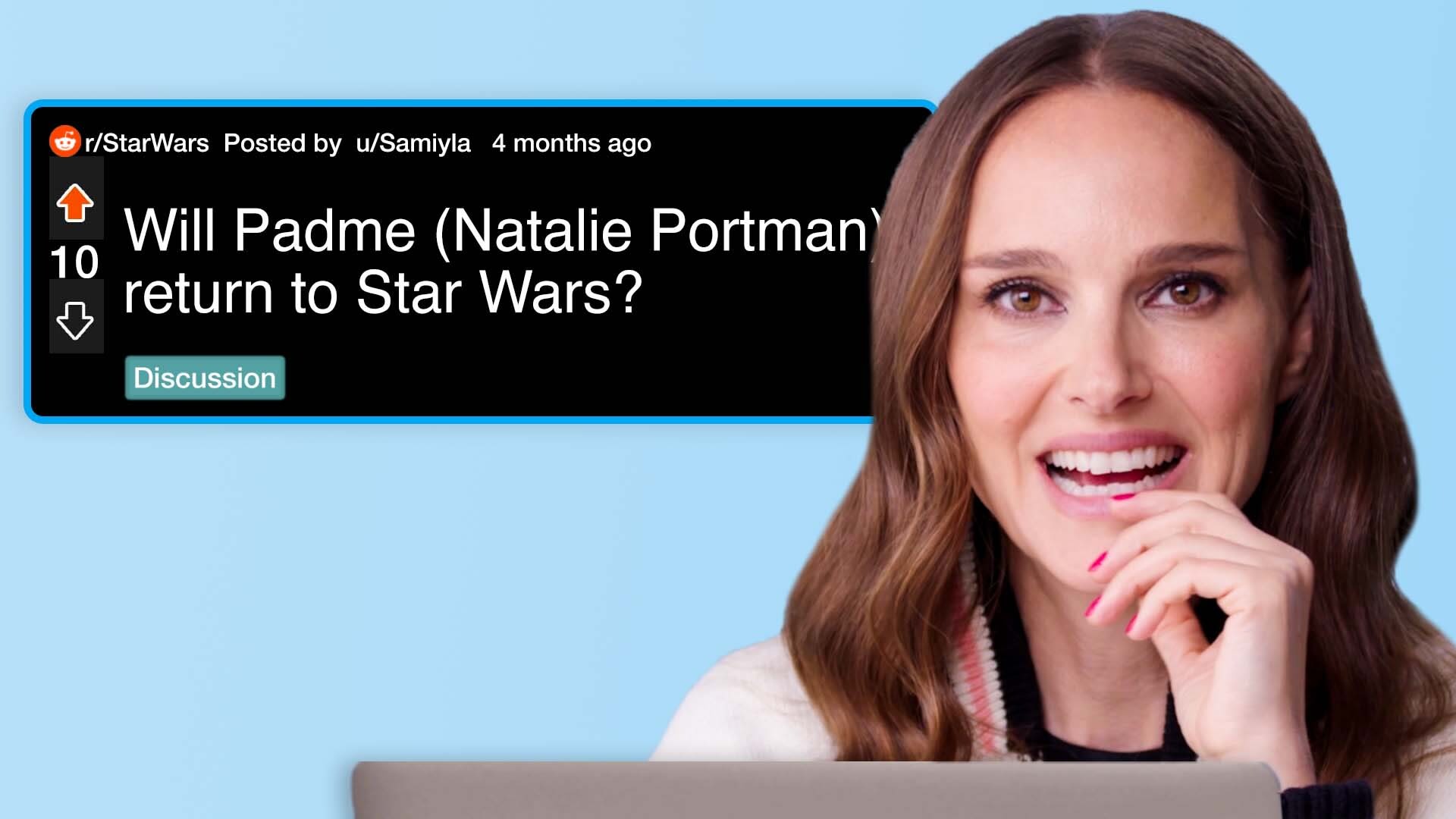 Watch Natalie Portman Replies to Fans on the Internet Actually Me GQ