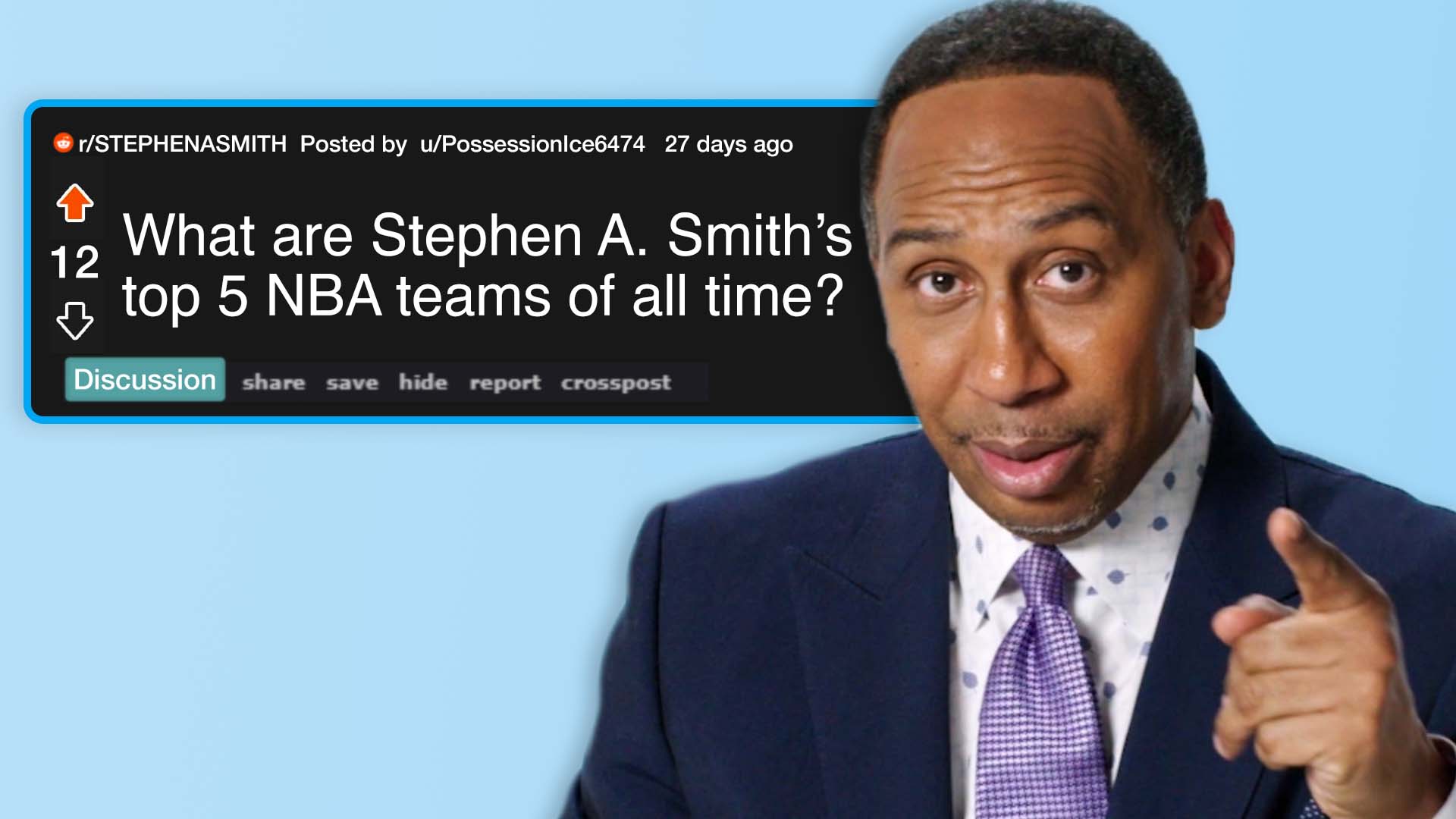 Watch Stephen A. Smith Replies to Fans on the Internet, Actually Me, Actually Me