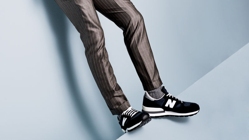 How to Wear Sneakers with a Suit 