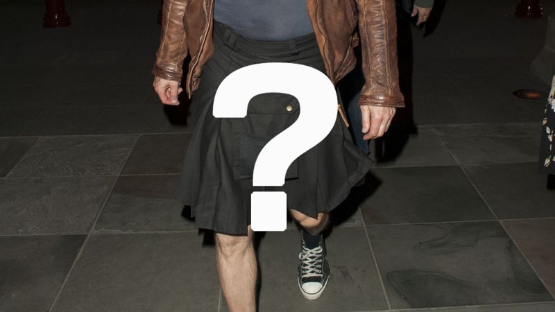 david duchovny kilt
