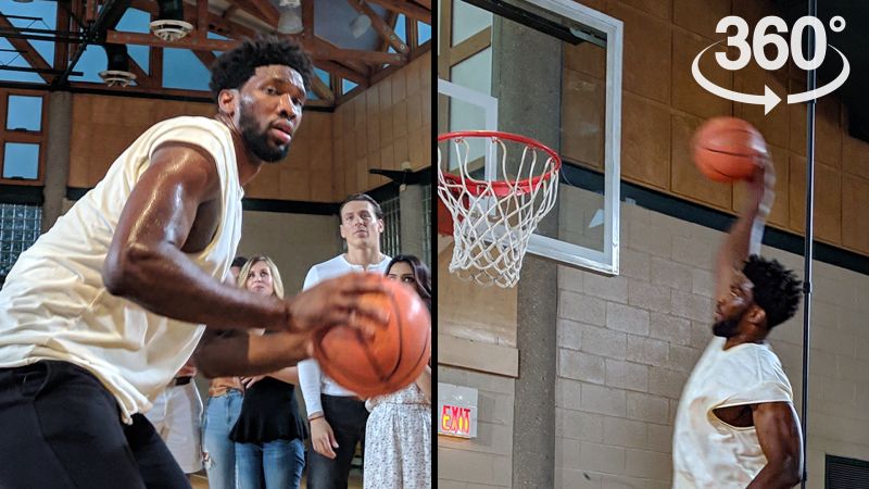 Watch The Joel Embiid 360 Degree Experience Gq Video Cne
