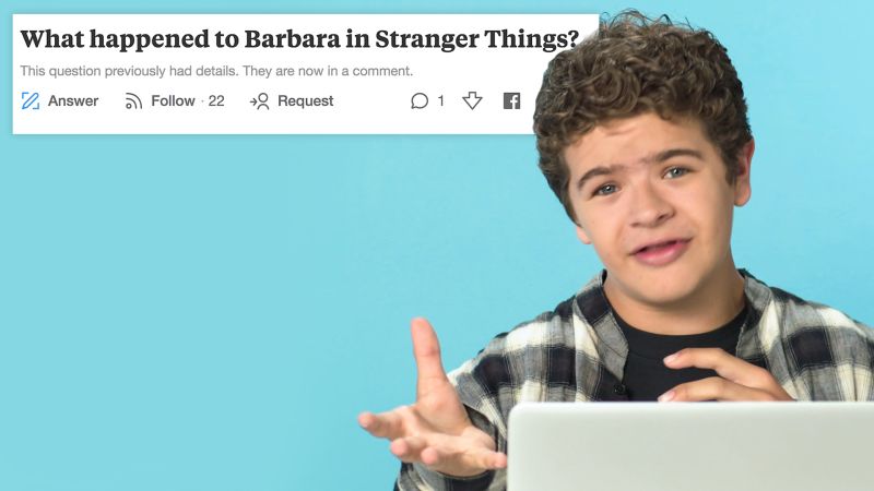 Watch Actually Me Stranger Things Gaten Matarazzo Goes Undercover On Reddit Youtube And Twitter Gq Video Cne Gq Com Gq
