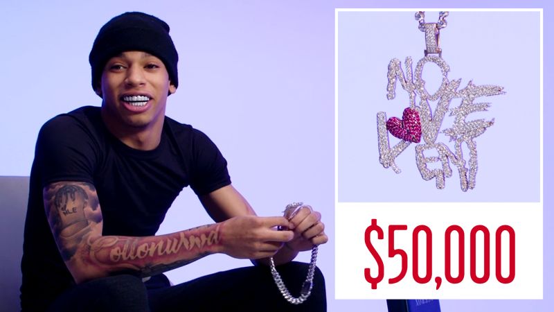Watch On The Rocks Nle Choppa Shows Off His Insane Jewelry