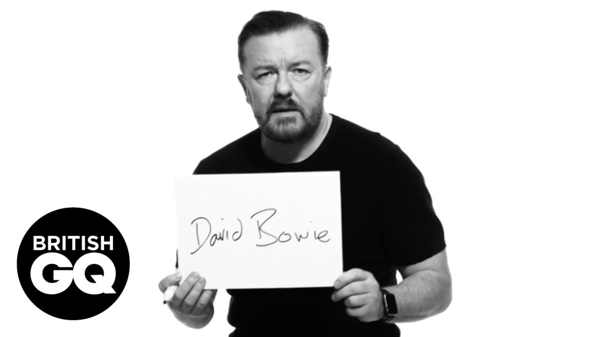 Watch Ricky Gervais on his hero David Bowie | British GQ