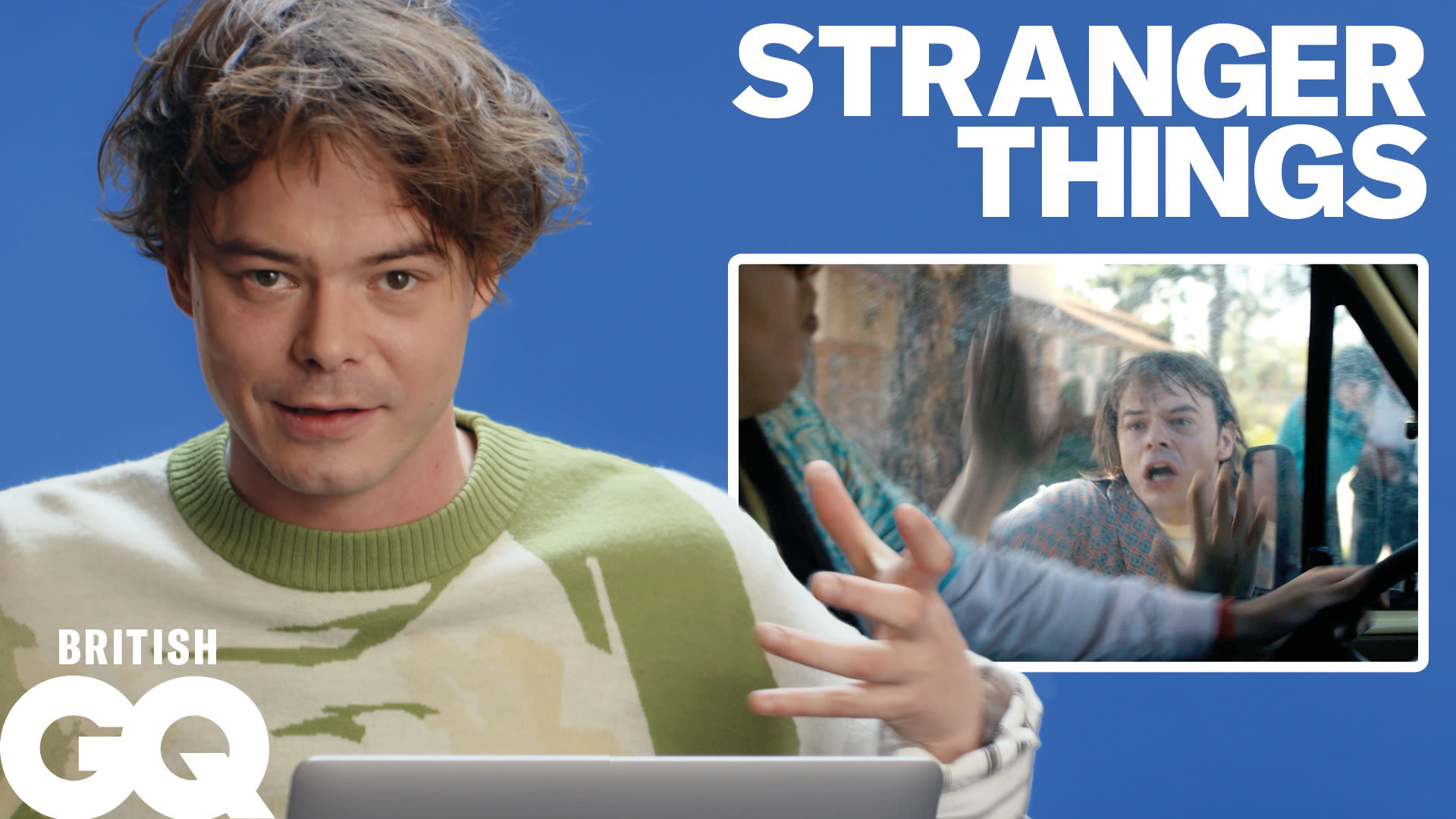 Watch Charlie Heaton reacts to Stranger Things season 4: 