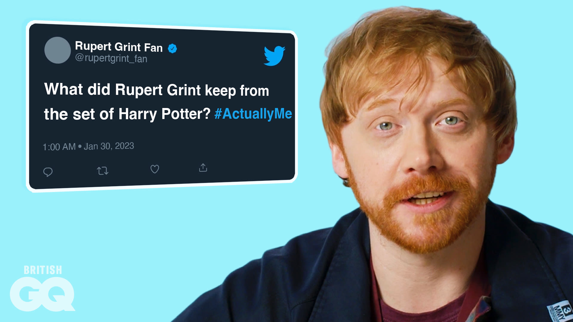Watch Rupert Grint Answers Your Questions, Actually Me