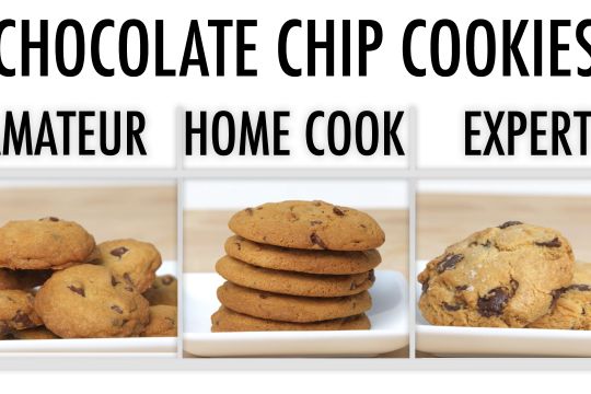 巧克力饼干的4个等级:从业余爱好者到食品科学家