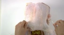 Poultry: Stuffing and Trussing a Turkey