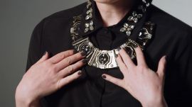 An Embellished Collar with a Statement Necklace