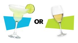 Margarita vs. Glass of Wine