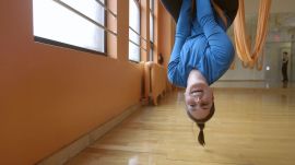 Laura Prangley vs. Aerial Yoga
