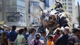 See the Giant Creature Get Ready for Jimmy Kimmel Live 