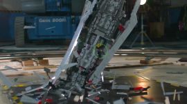 Giant Star Wars LEGO Super Star Destroyer Shattered