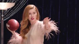 Amy Adams Teaches You How to Throw a Football (Sort Of)