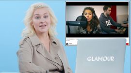Christina Aguilera Watches Fan Covers On YouTube