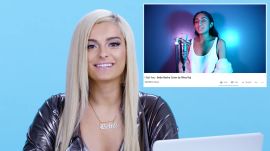 Bebe Rexha Watches Fan Covers on YouTube