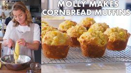 Molly Makes Cornbread Muffins with Honey Butter
