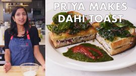 Priya Makes Dahi Toast