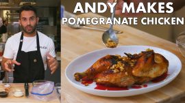 Andy Makes Pomegranate-Glazed Chicken