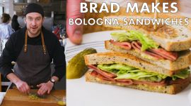 Brad Makes Fried Bologna Sandwiches 