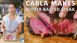 Carla Makes Butter-Basted Steak with Fennel Salad