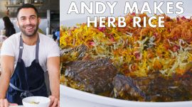 Andy Makes Herb Rice with Scallions and Saffron