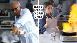 Al Roker Tries to Keep Up with a Professional Chef