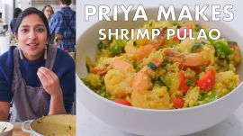 Priya Makes Shrimp Pulao with Quinoa