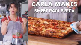Carla Makes Sheet Pan Pizza