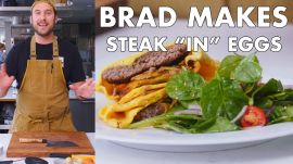 Brad Makes Steak "In" Eggs