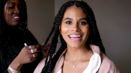 Zazie Beetz Gets Ready for the Joker Premiere 