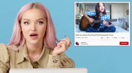 Dove Cameron Watches Fan Covers on YouTube