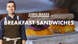 Chris Makes Breakfast Sandwiches
