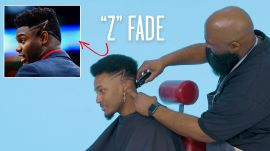 Zion Williamson's "Z" Fade Haircut Recreated by a Master Barber