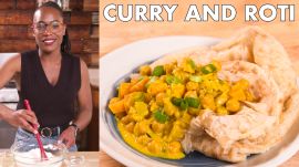 Chrissy Makes Curried Chickpea Roti